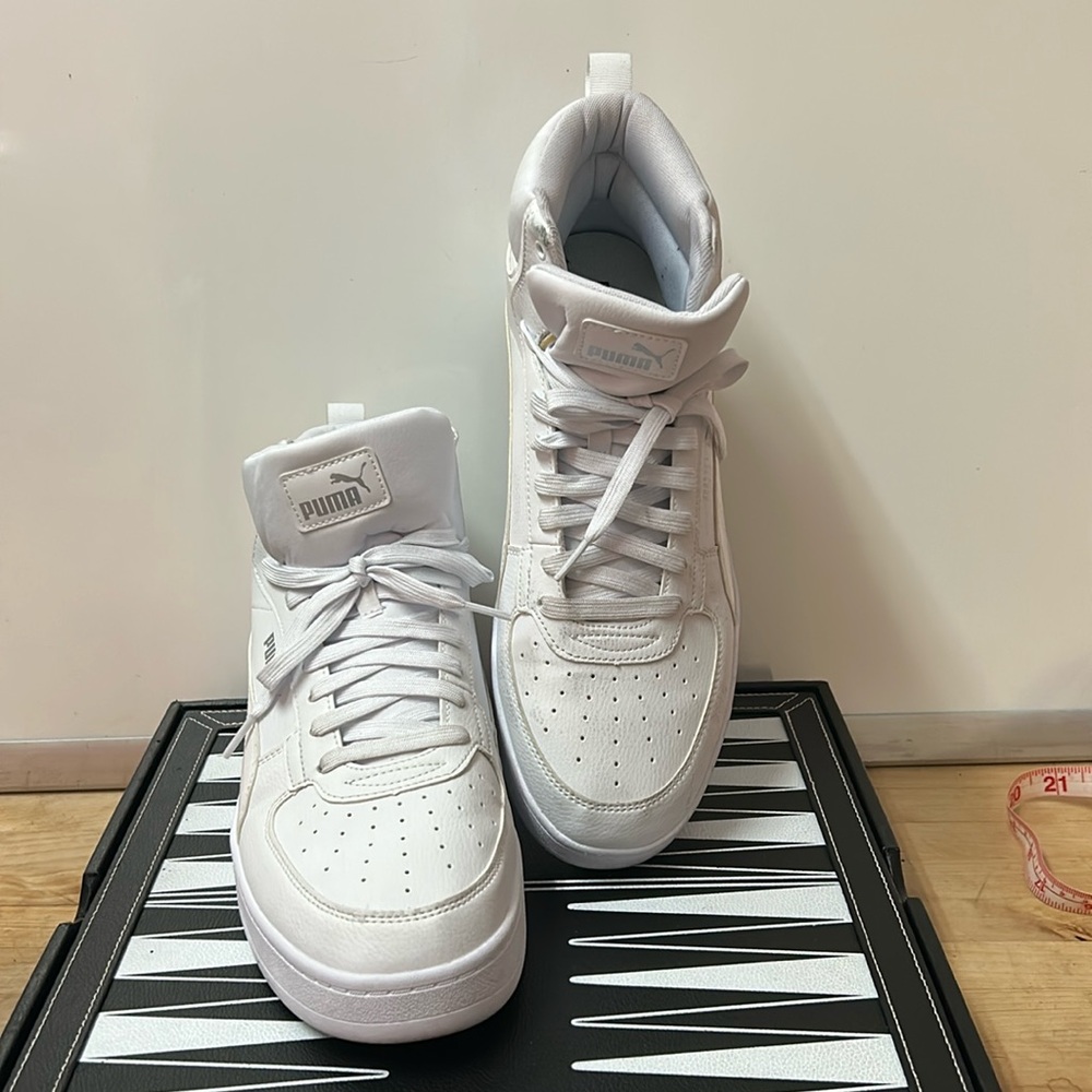 PUMA Men's Classic White High-Tops